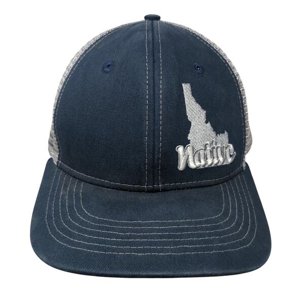 Idaho Native Snapback Trucker Hat Blue One Size Adjustable Arcadian Outfitters - Picture 1 of 9